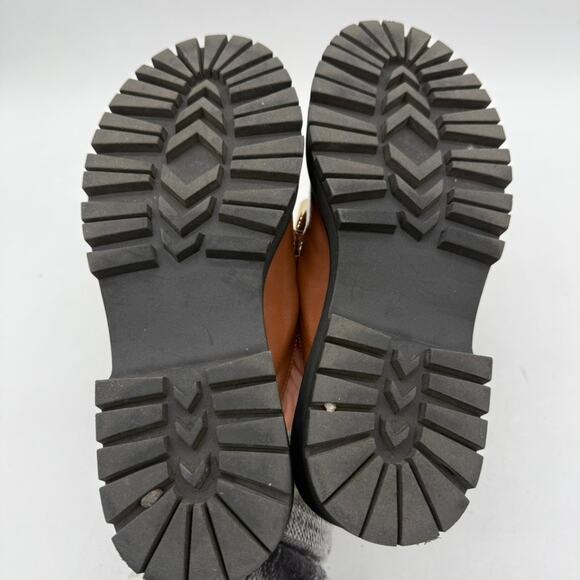 Madden Girl “Dollie” Chain Mules Brown Chunky Slip-On Loafers Women's Size 6.5 - Picture 6 of 6